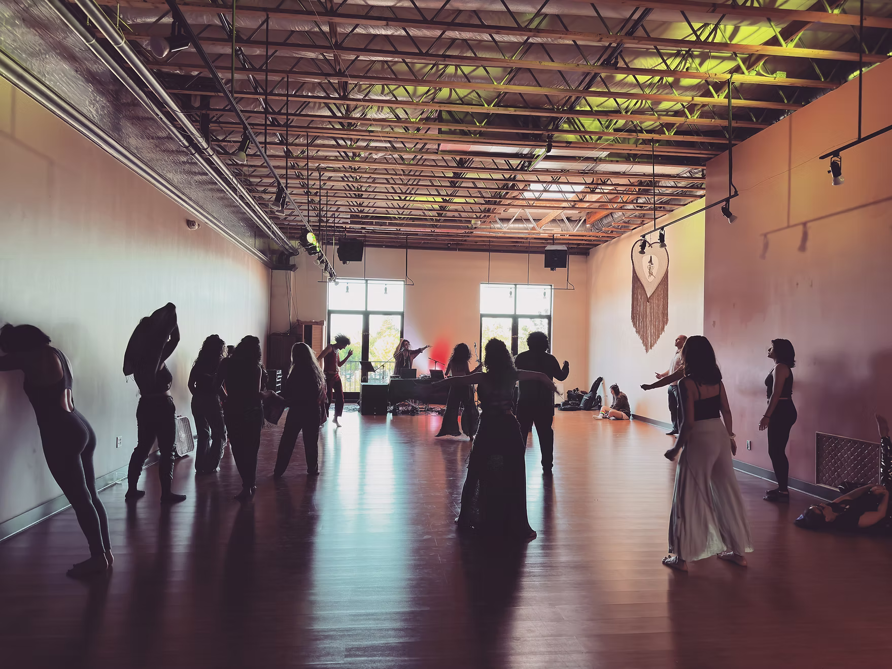 A movement class in session